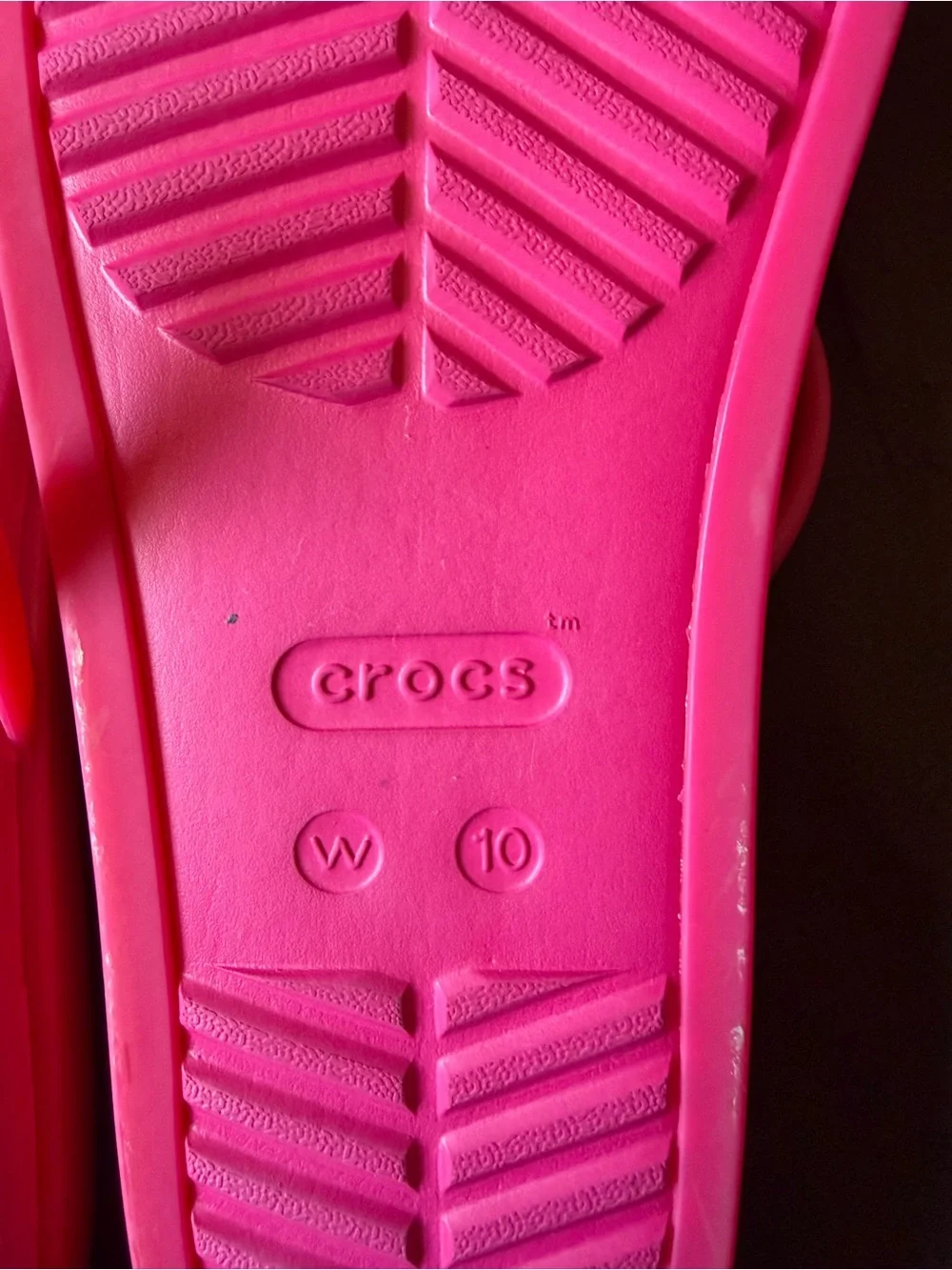 CROCS Women’s Hot Pink Strappy Slide Sandals